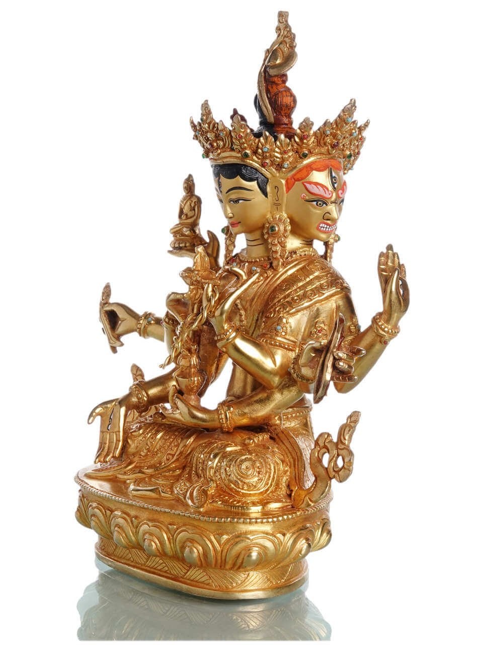 Namgyalma Statue vollfeuervergoldet cm 24 kaufen Premiumqualität