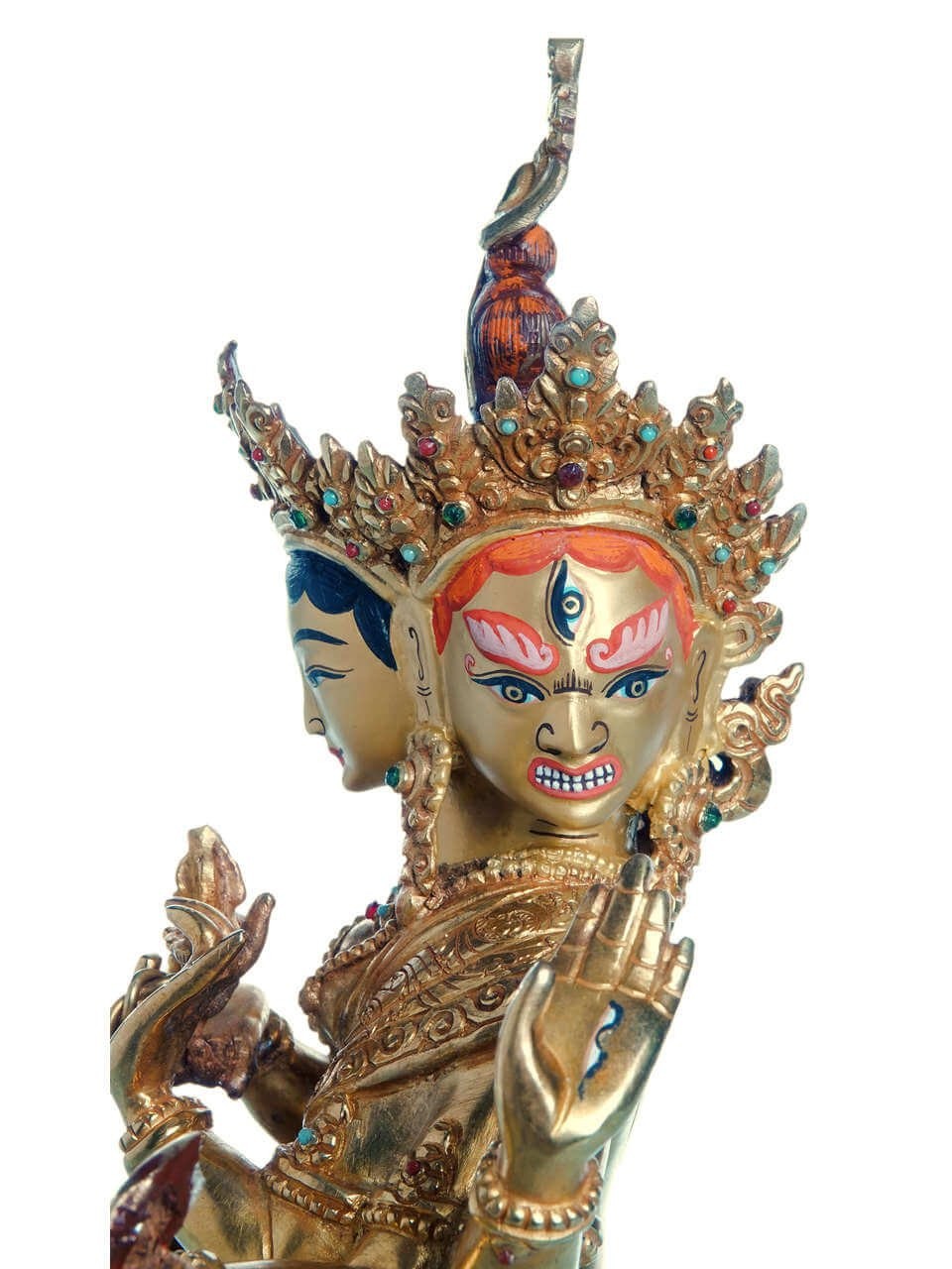 Premiumqualität Namgyalma Statue cm 24 vollfeuervergoldet kaufen